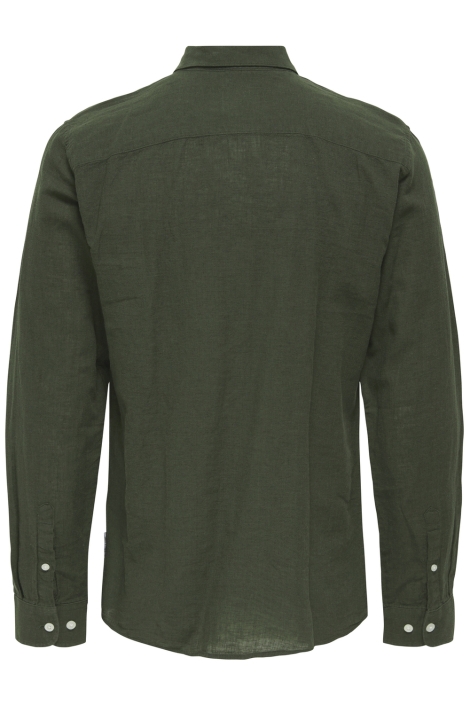 Only & Sons onscaiden life ls solid linen shirt